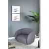 A&B Home Swivel Barrel Armchair - 29" x 35.5" x 28.5" - Gray, Gold view 2
