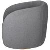 A&B Home Swivel Barrel Armchair - 29" x 35.5" x 28.5" - Gray, Gold view 4