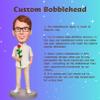 FASHIONBBBLEHEAD Custom Bobble-Heads Laboratory Scientist Custom Bobble Head are Handmade and Given as Gifts to Fathers Boyfriends Family, srdz0001 view 4