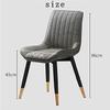 SoOSSN Dining Chair Set of 2 PU Leather Padded Soft Seat Metal Legs Chairs Dining Chairs (Color:Black) view 3