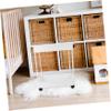 2-Tier Plastic Storage Cart with Wheels, Rolling Utility Rack for Kitchen view 4