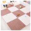 24 Pcs Funnyfuzzy puzzle play foam mat, Wood grain splicing Thickened Foam Interlocking Floor Mat,Square Interlocking Foam Tiles with Edgings Soft Anti-Slip Puzzle Area Rug Playmat for Room Floor ( Co view 1
