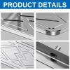 GMBAYUE Outdoor Air Conditioner Drip Pan, Stainless Steel Universal Ac Drip Cushion Water Collecting Drainage Pan, No Leak HVAC Units Drip Tray Window Ac Units Drain Kit (Color : 1-1.5P) view 4
