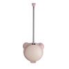 Soft Plastic Toilet Brush with Stainless Steel Handle Toilet Brush and Holder Cute Toilet Cleaner Brush for Bathroom Storage Reusable view 1