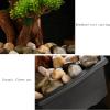 Artificial Decorative Plants Artificial Bonsai Tree Fake Plants Decoration with Square Ceramic Flower Pot Indoor Potted Faux Pine Plants Bonsai Tree Desktop Potted Decoration Fake Houseplants view 4