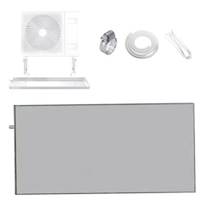 GMBAYUE Ac Unit Drain Pan, Air Conditioner Drip Tray with Drain Hole, Stainless Steel Condensate Drain Pan for Universal Split Air Conditioner Heat Pump Systems (Color : 2P)