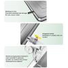 GMBAYUE Ac Unit Drain Pan, Air Conditioner Drip Tray with Drain Hole, Stainless Steel Condensate Drain Pan for Universal Split Air Conditioner Heat Pump Systems (Color : 2P) view 3