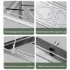 GMBAYUE Ac Unit Drain Pan, Air Conditioner Drip Tray with Drain Hole, Stainless Steel Condensate Drain Pan for Universal Split Air Conditioner Heat Pump Systems (Color : 2P) view 4