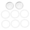 HOLIDYOYO 8pcs Mocha Pot Accessories Silicone Rings Coffee Strainer Mesh for Espresso Heat-resistant Silicone for Home Use view 1