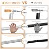 Silver Curtain Rods 36 to 72 Inches(3-6 Feet),5/8 inch Splicing Drapery Rods,Small Curtain Rods Set,Size: 36''-72'',Silver view 3