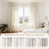 Silver Curtain Rods 36 to 72 Inches(3-6 Feet),5/8 inch Splicing Drapery Rods,Small Curtain Rods Set,Size: 36''-72'',Silver view 4