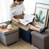 DYKKLKQ Footstool, Shoes Changing Stool Shoes Cabinet Clothing Store Sofa Stool Domestic Bed End Storage Stool Storage Box Can Sit On Adult (Color : D) view 3