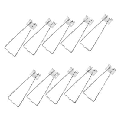 FUNOMOCYA 10pcs Iron Photo Frame Pedestal Holders Modern Minimalist Design for Frames Glazed Iron Material Display for Home Decor and Photography