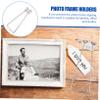 FUNOMOCYA 10pcs Iron Photo Frame Pedestal Holders Modern Minimalist Design for Frames Glazed Iron Material Display for Home Decor and Photography view 3