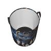 Laundry Hamper Round Laundry Basket with Handles White fantasy dream catcher Laundry Hampers Waterproof Circular Hamper for Bathroom Storage Basket Dirty Clothes Hamper for Dirty Clothes view 2