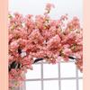 LPLYAA Artificial Plants Pink Fake Flowers Wishing Tree Artificial Cherry Blossom Trees for Office Bedroom Living Party DIY Wedding Decor (Size : 1.8x1.5m/5.9x4.9ft), 20240316 view 3