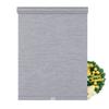 Sulugood,Blackout Roller Shades for Windows,Free-Stop Cordless Roller Blinds,Striped Jacquard Window Shades for Bedroom,Thermal Insulated Fabric,Blue Gray,39.5"W x 96"HSuitable heights 85"H - 96"H view 1