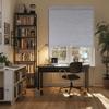 Sulugood,Blackout Roller Shades for Windows,Free-Stop Cordless Roller Blinds,Striped Jacquard Window Shades for Bedroom,Thermal Insulated Fabric,Blue Gray,39.5"W x 96"HSuitable heights 85"H - 96"H view 3