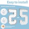 4FT Marquee Light Up Numbers - Cool White Light Up Numbers 5 with Fixed Water Bag, Party Decoration Large Marquee Light Up Numbers can Be Used for Wedding Decoration, Birthday Party Decoration view 4
