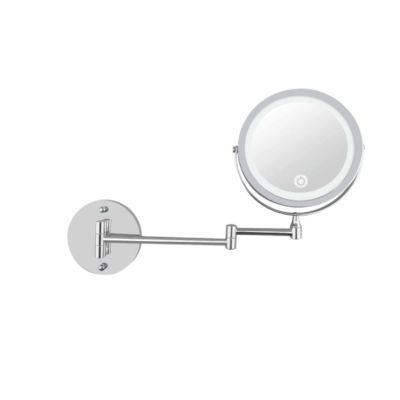 SLMASEHZX Vanity Mirror 8-inch Wall-Mounted Bathroom Mirror Adjustable Vanity Mirror Touch Vanity Mirror