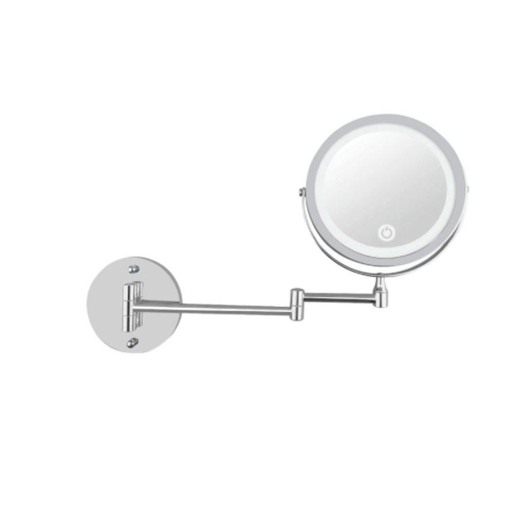 SLMASEHZX Vanity Mirror 8-inch Wall-Mounted Bathroom Mirror Adjustable Vanity Mirror Touch Vanity Mirror