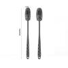Frabakas Silicon Bottle Cleaning Brush Long Handle Bottle Cleaner for Water Bottles Baby Bottles Tumblers Flasks Vases Thermoses Tubes Kitchen Accessories 28.5cm Grey 2Pcs view 2
