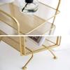 Book Shelf Bookcase Storage Display Bookshelf Modern Creative Bookshelf Floor-standing Coffee Table Bookshelf Living Room Balcony Bedroom Magazine Rack Office Metal Rack for CDs/Movies/Books/Display S view 3