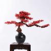 Artificial Decorative Plants Artificial Bonsai Pine Tree, Faux Potted Plant Desk Display Fake Tree, Leaf Artificial Tree, Red Maple Bonsai for Home, Office Desktop Decoration Fake Houseplants view 4