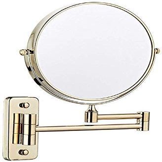 MUOBSBJRX Bathroom Mirrors Wall Mounted Double-Sided 3X Magnification Cosmetic Mirror 8-inch Vanity Mirror 360 Free Rotation