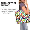 TKDYVAI Mushroom Plants Grocery Bag Mushroom Shoulder Bag Handbag Shopping Plants Grocery Bags Tote Bag Canvas Bag view 3