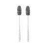 Frabakas Silicon Bottle Cleaning Brush Long Handle Bottle Cleaner for Water Bottles Baby Bottles Tumblers Flasks Vases Thermoses Tubes Kitchen Accessories 28.5cm White 2Pcs view 1