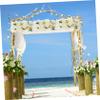 Cabilock Simulation Rose Flower Panel for Wedding Decor Faux Hanging Flower for Aisle Ceremony and Party Romantic Centerpiece Artificial Floral Wall Accent view 3