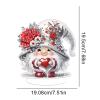 ARTopet 6Pcs DIY Diamond Desktop Ornament Rose Gnome Acrylic Special Shaped Crystal Diamond Art Painting Tabletop Ornaments Single Sided Diamond for Home Decor view 4