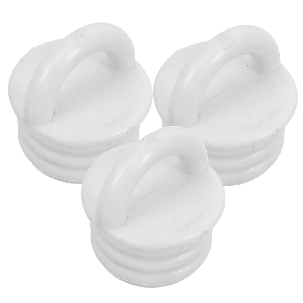 3pcs Rubber Mop Bucket Drain Basket Stopper Replacement Plug