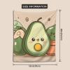 YYHWHJDE Cute yoga Avocado pattern durable tapestry (Vertical) 60 x 51 in Suitable for wall hanging, dormitory,decoration view 2