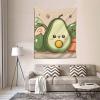 YYHWHJDE Cute yoga Avocado pattern durable tapestry (Vertical) 60 x 51 in Suitable for wall hanging, dormitory,decoration view 4