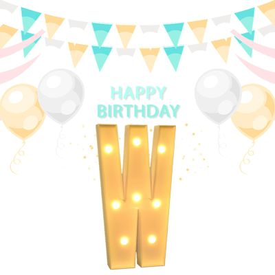 Giant Marquee Light Up Numbers 0-9, Led Large Numbers Letters Sign Numbers For Giant Marquee Numbers, Anniversary Decorations, Wedding Party Decor (Color : W, Size : 100cm)