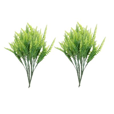 Cabilock 8pcs Faux Fern Branches Artificial Fern Leaf Grass Greenery Decor Home Decoration for Outdoor Plants Flower Arrangements
