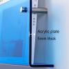 DONGYUE Acrylic Wall Magazine Rack, Blue Clear Brochure Display Holder Literature Storage Rack for Waiting Room, Living Room, Office (Size : 50cm/19.7in) view 4