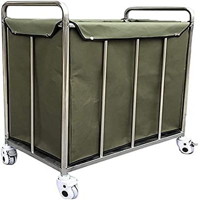 YOtat Removable Bags With Laundry Basket, Laundry Sorting Trolley With Thick Canvas Bag, Laundry Basket Trolley With Robust Wheels For Storing Clothes