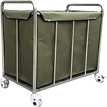 YOtat Removable Bags With Laundry Basket, Laundry Sorting Trolley With Thick Canvas Bag, Laundry Basket Trolley With Robust Wheels For Storing Clothes
