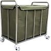 YOtat Removable Bags With Laundry Basket, Laundry Sorting Trolley With Thick Canvas Bag, Laundry Basket Trolley With Robust Wheels For Storing Clothes view 1