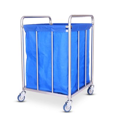 YOtat Medium Laundry Hamper Sorter Cart For Bathroom, Kids Toys And Industrial Hospital - Heavy Duty Housekeeping Trolley With Wheels & Wheels (Square)