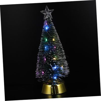 FONDOTIN 1pc Decorative Xmas Tree Led Pine Xmas Tree Ornament for Holiday Parties Home Shop Decoration Warm Lighting Creative Decor
