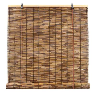 Roller Blinds Natural Bamboo Roll Up Shades for Patio Cordless Wide 26 30 32 38 40 45 48 50 56 60 65 68 70 72 75 Roman Woven Blinds Outdoor Windows Shades for Garden ( Size : 42inch Wide x 72inch High