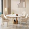 zxhrybh Modern Makeup ChairUpholstered Metal Leg Vanity Chair, Vanity Stool with Back for Dining Room, Living Room, Waiting Room, Bedroom (Color : Off-White Square Back) view 3
