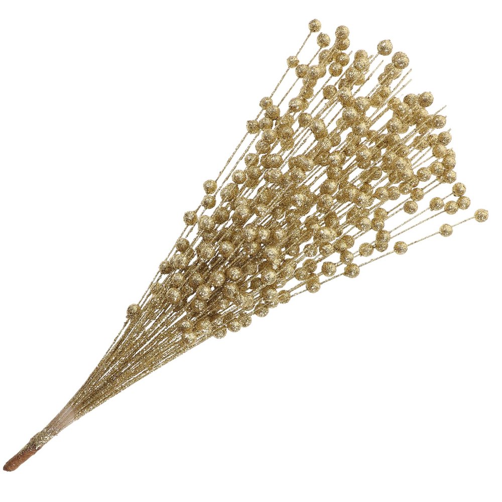 Cabilock Glitter Berry Branches for Christmas Decoration Artificial Picks for Wreaths Arrangements and Projects Festive Home Decor and Party Atmosphere