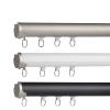 NOIRDA Aluminum Curtain Tracks Ceiling Wall Mounted, Curtain Rail Track System for Bay Window, Room Divider, Garage, RV, Bathroom(Color:White-Wall Mount,Size:260cm) view 1