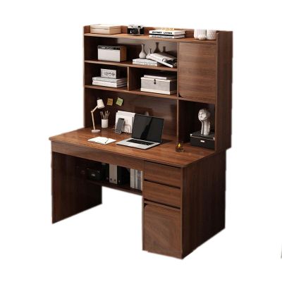 YSUEFIJO Computer Desk with 3 Drawers and 2 Shelves, Simple Home Office Desk, PC Writing Wood Desk Study Desks, Modern Writing Desk, Gaming Table Corner Desk, for Bedroom, Home