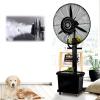Oscillating Pedestal Stand Fan Industrial Misting Fan For Indoor Outdoor High Velocity Fan Misters Patio Cooling Fans Black(Size : 380W/30in) view 1